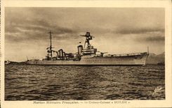 VINTAGE POSTCARD Bateau War French Navy the Cruiser Armours Dupleix