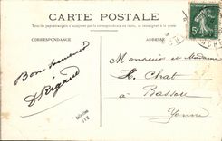 VINTAGE POSTCARD Boat War Cherbourg L Arsenal Dupleix Cruiser