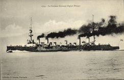 VINTAGE POSTCARD Bateau War the Cruiser Armours Dupetit Thouars