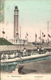 VINTAGE POSTCARD Boat Dunkirk War Durandal Lighthouse
