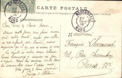 VINTAGE POSTCARD Boat Dunkirk War Durandal Lighthouse