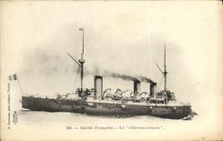 VINTAGE POSTCARD Boat War French Navy D Entrecasteaux