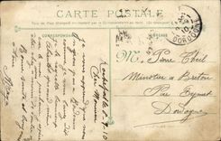 VINTAGE POSTCARD Bateau War L Ernest Renan Croiseur Armours at the Speed of 25 knots