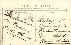 VINTAGE POSTCARD Bateau War French Navy Ernest Renan Croiseur Armours