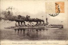 VINTAGE POSTCARD Bateau War Ernest Renan Croiseur Armours