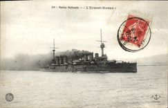 VINTAGE POSTCARD Boat War National marine L Ernest Renan