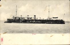 VINTAGE POSTCARD Boat Friant War