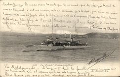 VINTAGE POSTCARD Boat War the Sling Against French Destroyer