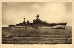 VINTAGE POSTCARD Boat War French Navy the Galissonniere Cruiser