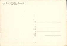 VINTAGE POSTCARD Boat War Cruiser Galissonniere