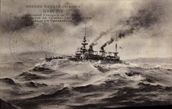 VINTAGE POSTCARD Bateau War Gallic Naval War Armours French 1st rank