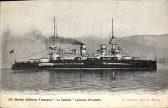 VINTAGE POSTCARD Bateau War French Navy the Gallic one Armours D squadron