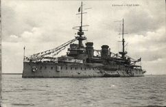 VINTAGE POSTCARD Bateau War the Gallic one Armours