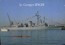 MODERN CARD Boat War Georges Leygue