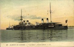 VINTAGE POSTCARD Bateau War Navy Glory Cruiser Armours
