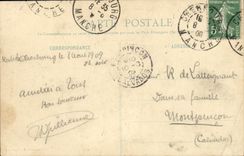 VINTAGE POSTCARD Bateau War Glory Cruiser Armours