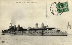 VINTAGE POSTCARD Bateau War Le Havre Armours Glory