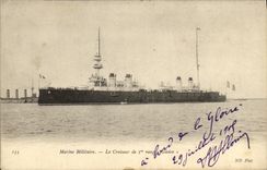 VINTAGE POSTCARD Boat War Navy the Cruiser of 1st rank Glory