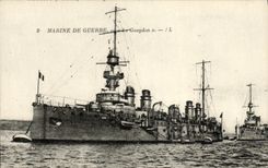 VINTAGE POSTCARD Boat War Navy Gueydon