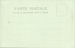 VINTAGE POSTCARD Bateau War Guichen Croiseur of 1st Class having has its Edge Loubet President of the Republic