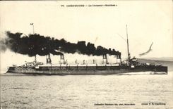 VINTAGE POSTCARD Boat Cherbourg War the Guichen Cruiser