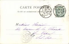 VINTAGE POSTCARD Boat War Navy Franceise Halberd Destroyer of Open sea