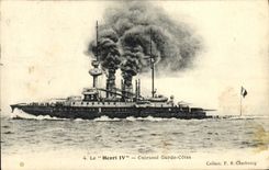 VINTAGE POSTCARD Bateau War the Henri IV Armours Large Dimensions