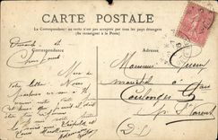 VINTAGE POSTCARD Boat War Pallice Esacade of North the Henri IV