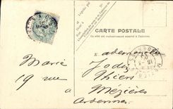 VINTAGE POSTCARD Bateau War French Navy the Notch Keeps dimensions armours admiral