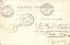 VINTAGE POSTCARD Bateau War Funeral of the Victims of Prolong D Artillerie Iena Toulon