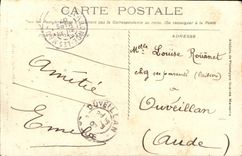 VINTAGE POSTCARD Boat War Catastrophe Of Iena Toulon After the catastrophe