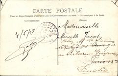 VINTAGE POSTCARD Boat Toulon War the Catastrophe of L Iena Funeral of the victims the procession of the crowns