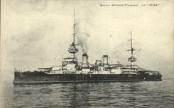 VINTAGE POSTCARD Boat War French Navy Iena