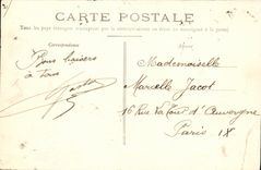 VINTAGE POSTCARD Boat War French Navy Iena During Explosion of March 12th  1907