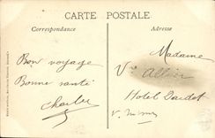 VINTAGE POSTCARD Boat War Toulon Calastrophe of Iena Mars Seen from During the Last