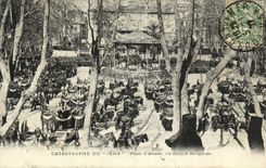 VINTAGE POSTCARD Bateau War Catastrophe Of Iena Places D Armes Religious ceremony