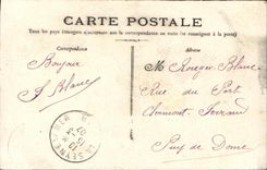 VINTAGE POSTCARD French Navy Iena During I explosion of March 12th  1907