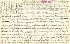 VINTAGE POSTCARD Iena Cuirasse D Escadre has Tourelles Beating House of Against Admiral Barnand