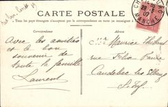 VINTAGE POSTCARD French Navy Iena During L explosion of March 12th  1907