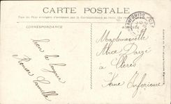 VINTAGE POSTCARD French Navy Iena Boat