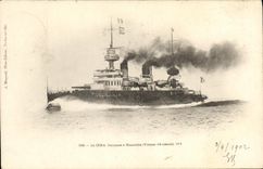 VINTAGE POSTCARD Iena Cuirasse has Tourelles