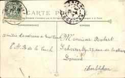 VINTAGE POSTCARD Armor D Iena Squadron destroyed By L Explosion on March 12th  1907 Boat