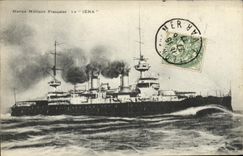 VINTAGE POSTCARD French Navy Iean Boat