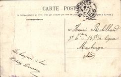 VINTAGE POSTCARD Dunkirk Funeral of the Captain Adigard Victim of the catastrophe of L ena