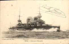 VINTAGE POSTCARD Iena Armours D Escadre Boat