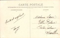 VINTAGE POSTCARD Boat War L Iena during L Explosion March 12th  1907