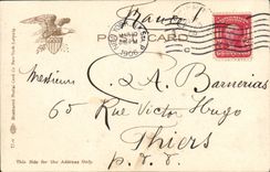 CPA Bateau Guerre U S S Iowa New York 1906