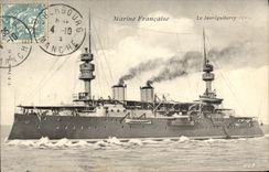 CPA Bateau Guerre Marine Francaise Le Jaureguiberry