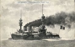 CPA Bateau Guerre Jaureguiberry French Battleship 11324 Tons
