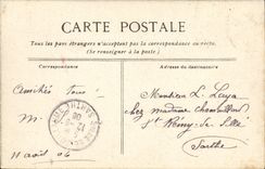 VINTAGE POSTCARD Boat War Jaureguiberry